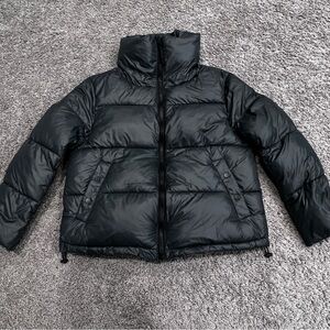 Hudson Jeans Puffer Coat Men’s Small Olive Turtle Neck Ski Snow Fashion Stylish